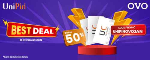 PROMO – Best Deal! Diskon 50% di UniPin pakai OVO!